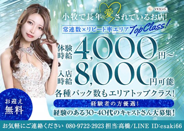 小牧キャバクラ・VENUS VIPの求人