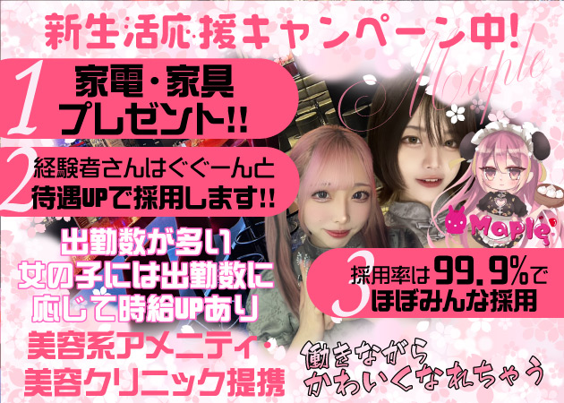 ポケパラ体入 Maple - 四谷/チャイナコンカフェ [ポケパラ]スタッフ募集