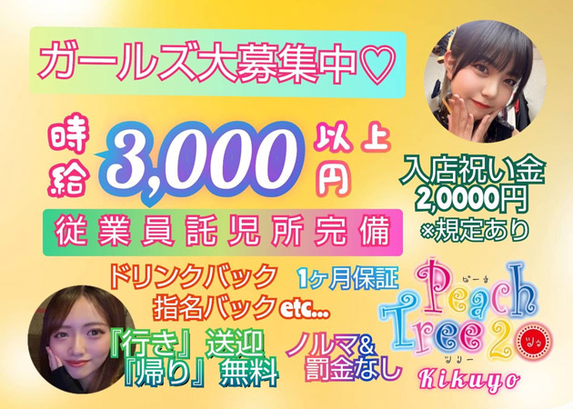 熊本　ガールズバー・ピーチツリー菊陽店の求人