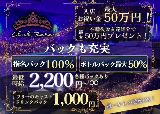 権堂キャバクラ・clubTiaraの求人