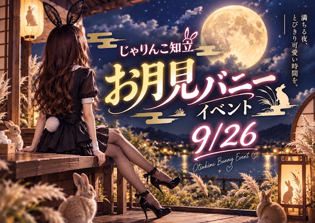ピックアップニュース 9/26(土) お月見バニーイベント