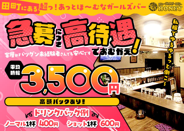 田町ガールズバー・Honeyの求人