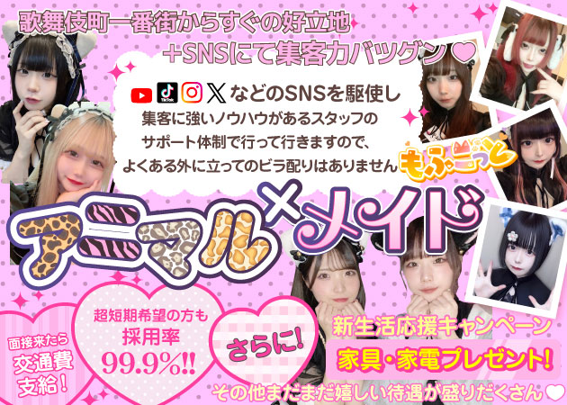 もふこっと/メイドガールズバー [ポケパラ]の求人
