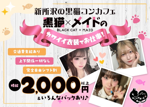 新所沢コンカフェ・ねこ×のあーるの求人