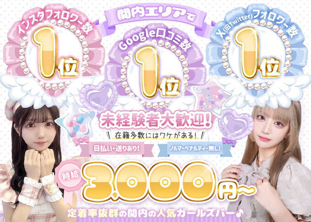 Girl's Bar TINDER LAND 職種：カウンターレディ