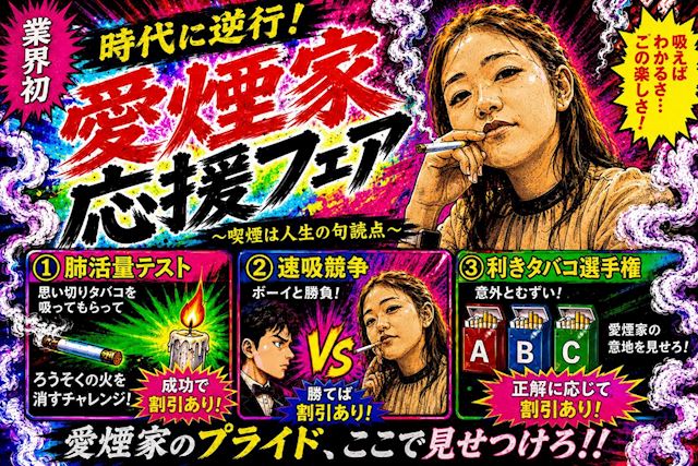 ピックアップニュース 【9月】🚬愛煙家応援フェア💭