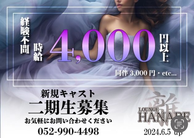 LOUNGE -HANARE- 職種:フロアレディ