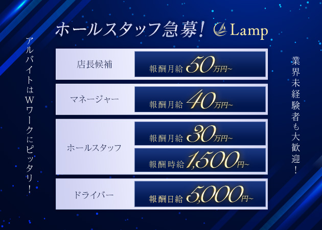 名駅　西口のキャバクラ求人/アルバイト情報「Lamp」