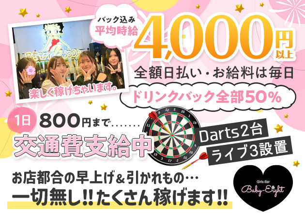 錦糸町ガールズバー・Baby EIGHTの求人
