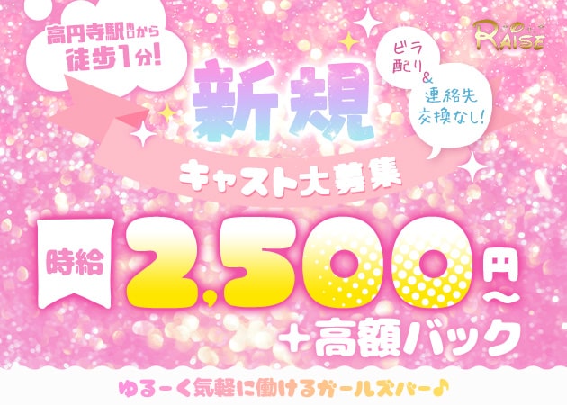 Girl's Bar RAISE 職種：カウンターレディ