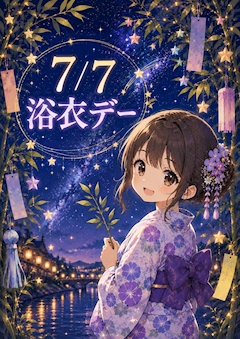 7/7は七夕!浴衣でお出迎え♪