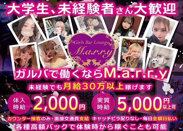 Girl's Bar Lounge M.a.r.r.y 職種：カウンターレディ