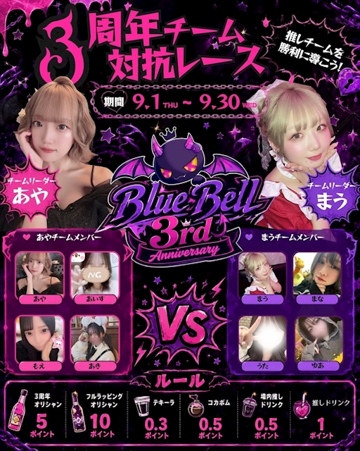 ピックアップニュース 📢3rd Anniversary Party チーム対抗レース開催💕