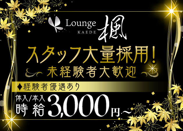 ポケパラ体入 Lounge 楓・カエデ - 中洲のスナック女性キャスト募集