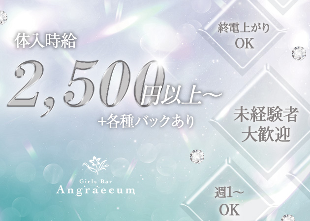 ポケパラ体入 Girls Bar Angraecum・アングレカム - 銀座・新橋のガールズバー女性キャスト募集