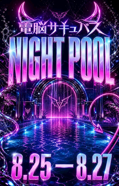 ピックアップニュース ⛱️Night Pool in電脳サキュバス👙