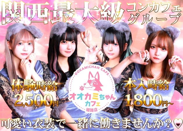 姫路コンカフェ・オオカミちゃんカフェ姫路店の求人