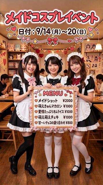 ピックアップニュース 【9/14~20】💗メイドコスプレイベント💗