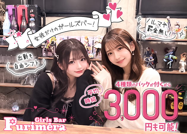 Girls Bar Purimera 職種：カウンターレディ