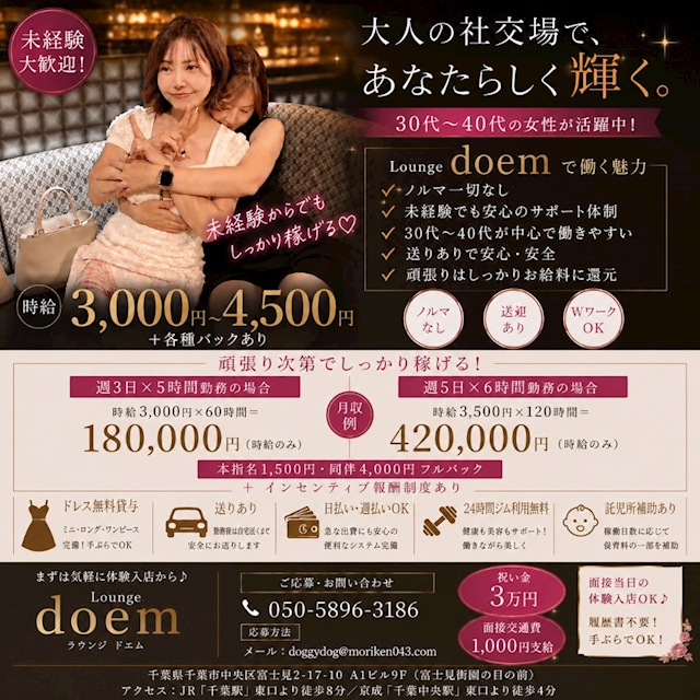 ピックアップニュース 👗フロアレディ・キャスト募集👗