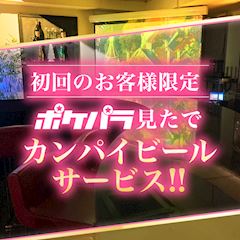 ポケパラ限定イベント★初回、乾杯ビールorハイボールサービス