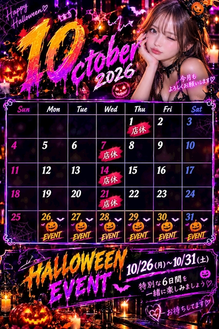 ピックアップニュース ⚡️今月の店休日&イベント情報⚡️