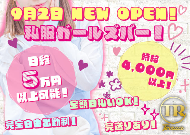 ポケパラ体入 Terrace新橋・テラス - 新橋のガールズバー女性キャスト募集