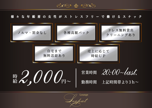 Lounge Leopat 職種：フロアレディ