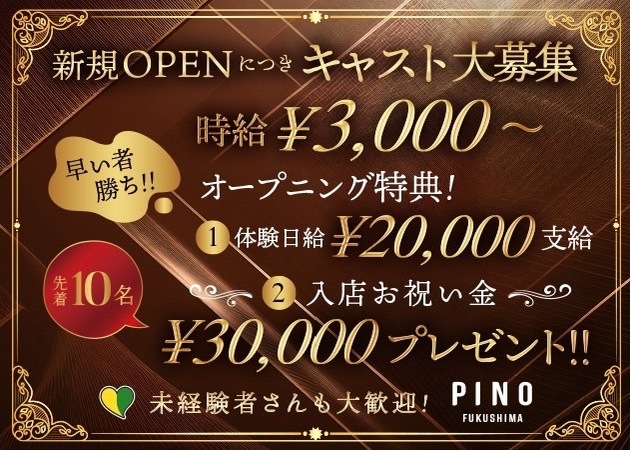 ポケパラ体入 PINO・ピノ - 福島市のキャバクラ女の子募集
