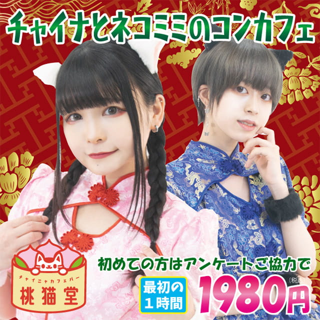 チャイニャカフェバー桃猫堂　仙台店 - 国分町のチャイニャコンカフェ