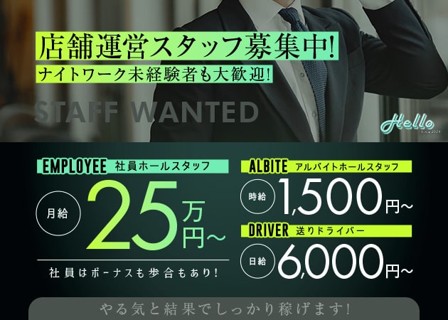 「Hello」スタッフ求人