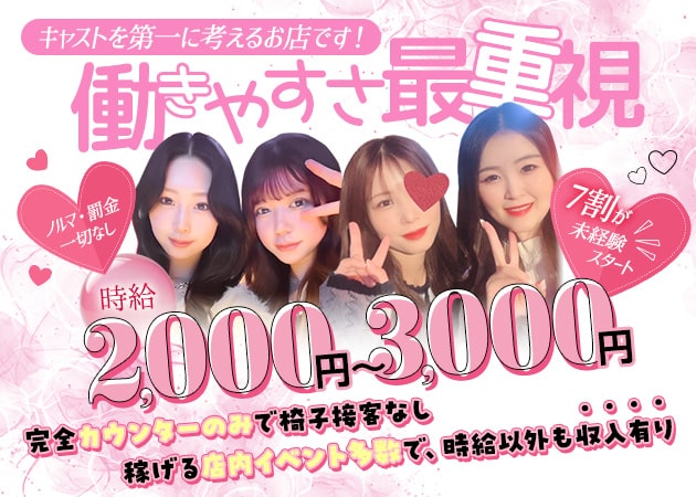 東中野ガールズバー・Girls Bar nanacoの求人