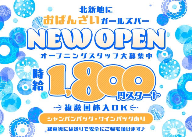 北新地ガールズバー・Girlsおばんざいはちななの求人