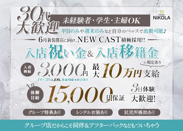 LOUNGE NiKOLA 職種：フロアレディ