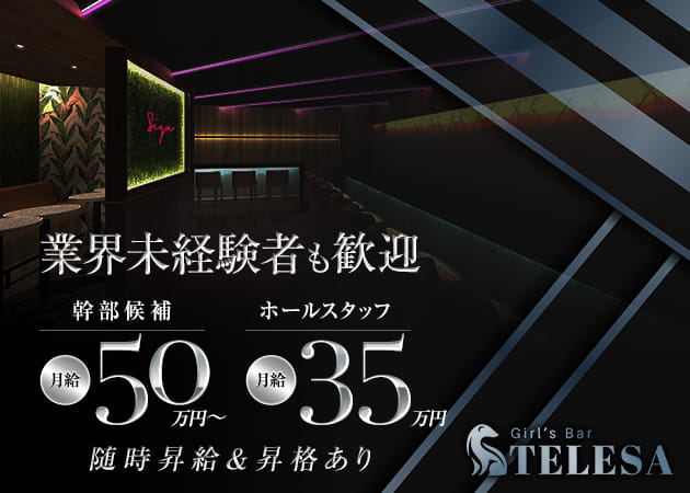千葉・富士見町のガールズバー求人/アルバイト情報「Girl’s Bar TELESA」