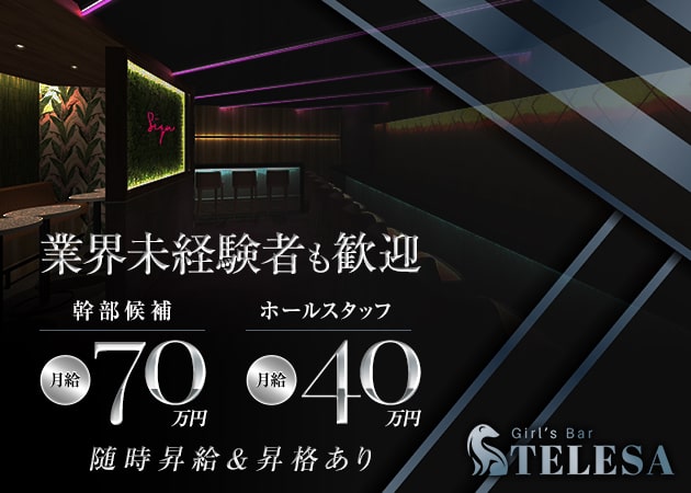 千葉・富士見町のガールズバー求人/アルバイト情報「Girl’s Bar TELESA」