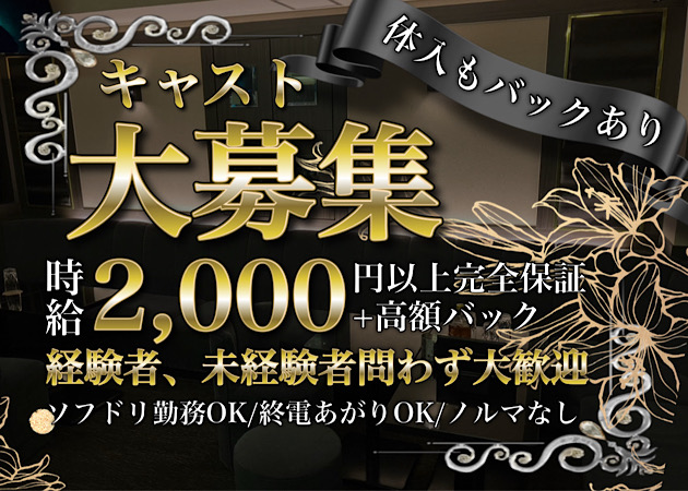 歌舞伎町ガールズバー・BLACK PINKの求人