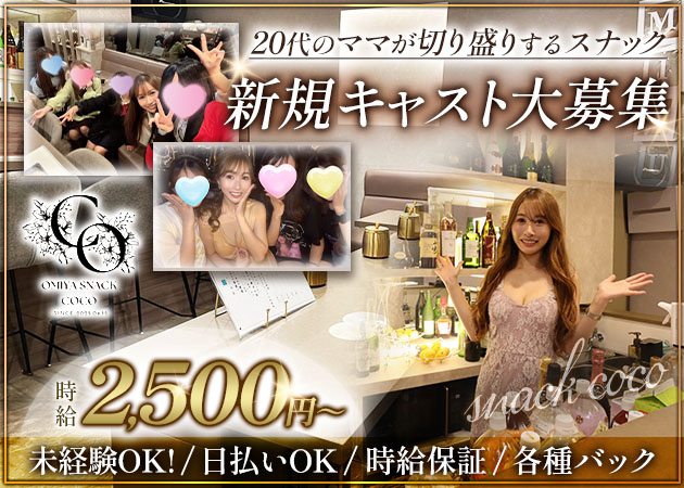 大宮/南銀パブ/スナック・スナック COCOの求人