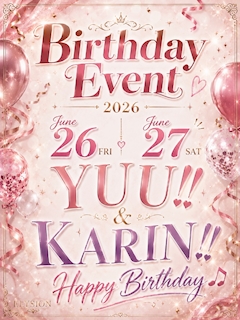 Birthday Event‼︎