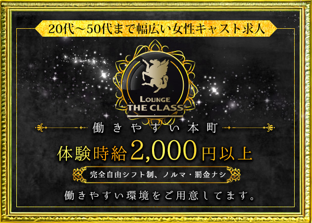 Lounge THE CLASS 職種：カウンターレディ