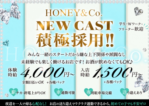 藤枝ガールズバー・HONEY＆Co.の求人