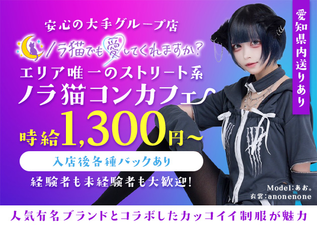 ポケパラ体入 ノラ猫でも愛してくれますか？ - 名古屋 栄のコンカフェスタッフ募集