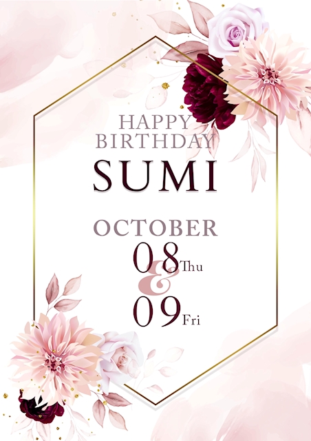 ピックアップニュース SUMI BD2days🎉🎂