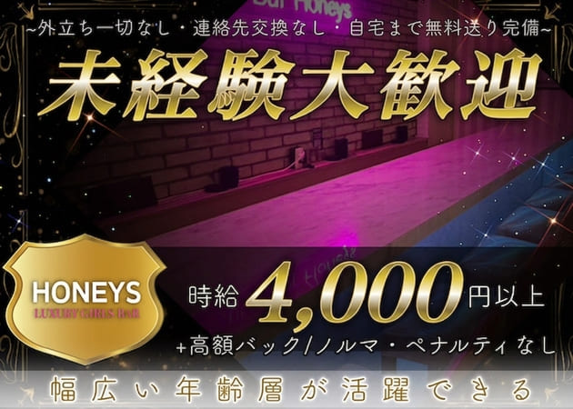 大宮/南銀ガールズバー・LUXURY GIRLS BAR HONEYSの求人