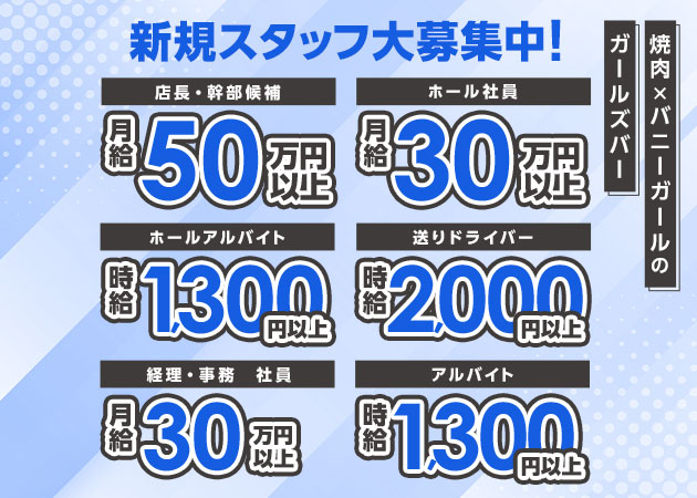 五反田のガールズバー求人/アルバイト情報「焼肉とバニーガール 五反田店」