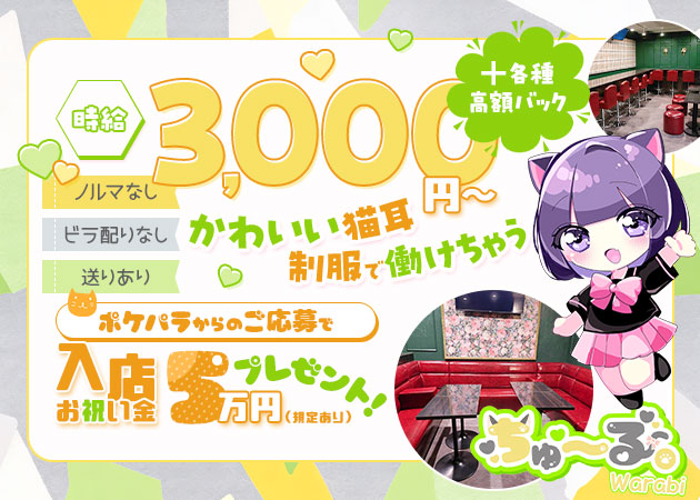 ポケパラ体入 ちゅーる。-Warabi-・チュール - 蕨のガールズバースタッフ募集