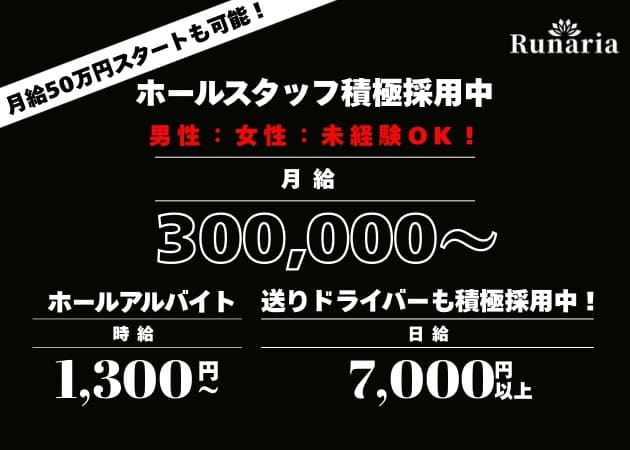 五反田のクラブ/ラウンジ求人/アルバイト情報「Runaria」