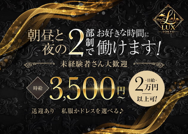 蒲田東口ガールズバー,朝・昼ガールズバー・Girls Lounge LUX TOKYOの求人