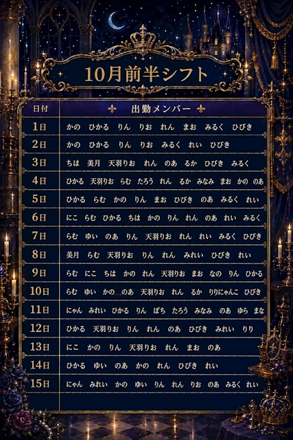 ピックアップニュース 10月前半シフト❣️
