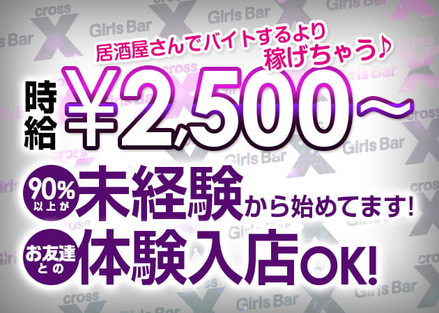 Girl's BAR X 職種:(1)カウンターレディ
(2)店長・マネージャー